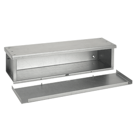 Hoffman F121260RTGV F40GT Econo Trough, 60 in L x 12 in W x 12 in H, Removable Cover, Steel