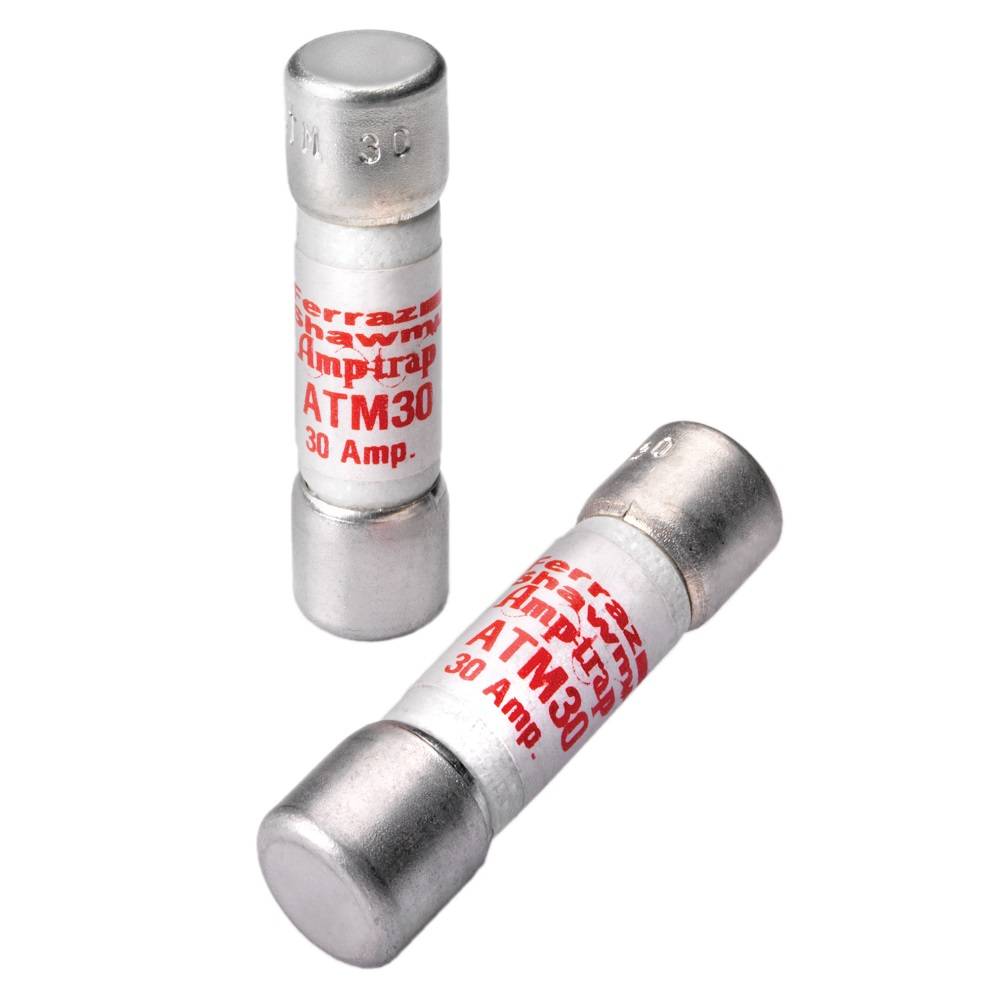 Mersen Amp-Trap® ATM30/40 Low Voltage Fast Acting Fuse, 0.75 A, 600 VAC/VDC, 100 kA, Class Midget, Cylindrical Body