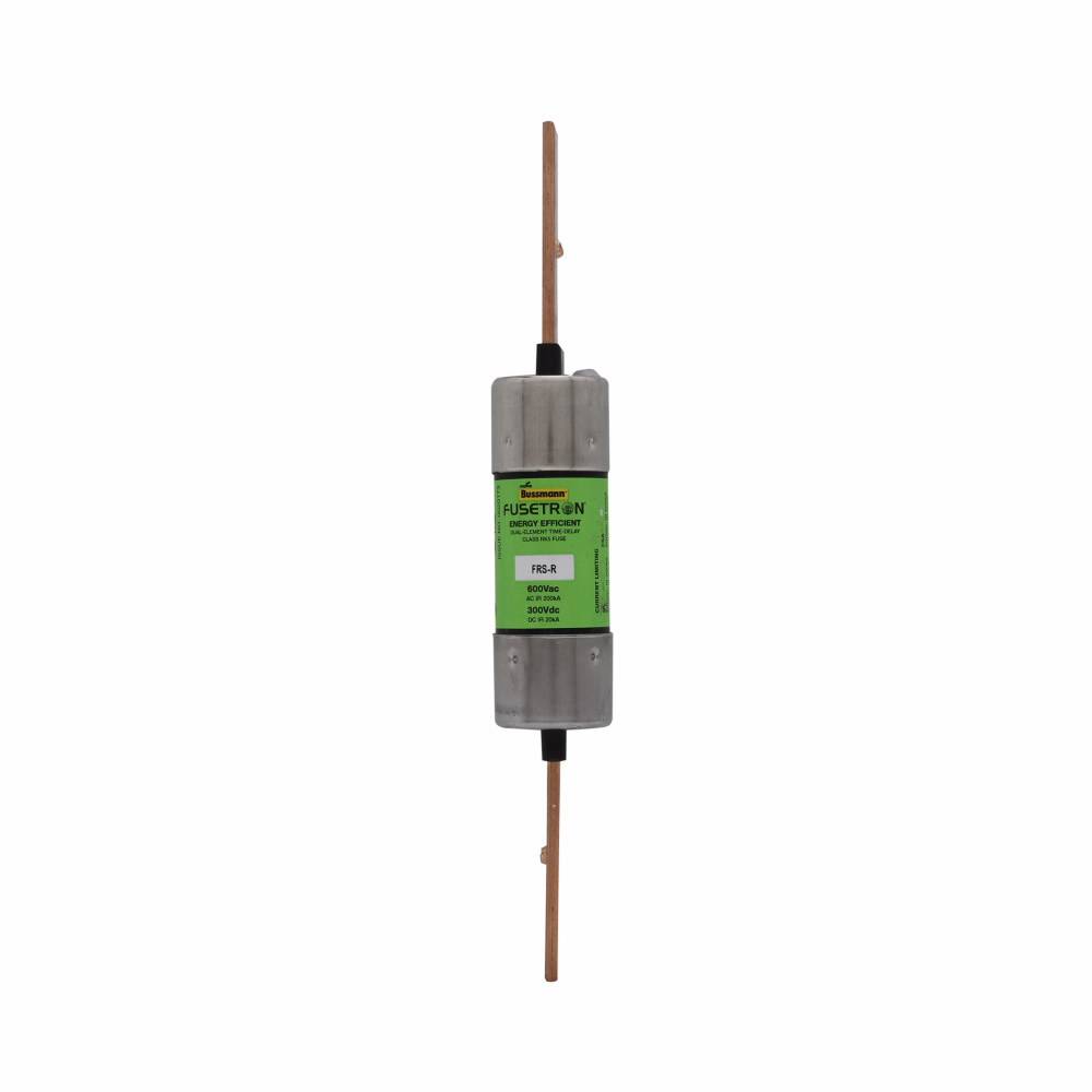 Bussmann Fusetron™ FRS-R-90 Advanced Protection Current Limiting Energy Efficient Low Voltage Time Delay Fuse, 90 A, 600 VAC/300 VDC, 20/200 kA Interrupt, RK5 Class, Cartridge Body