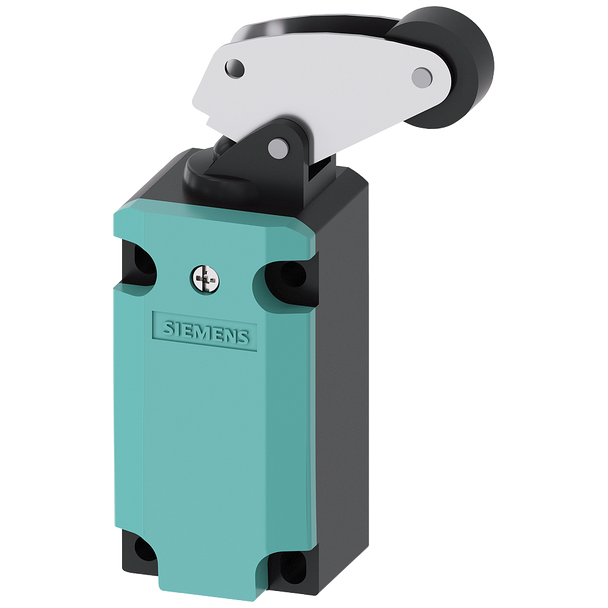 Siemens 3SE51120BF01 Mechanical Position Limit Switch, 400 VAC, 6 A, Angular Roller Lever Actuator, 1NC-1NO Contact