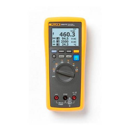 Fluke® FLK-3000FC Multimeter Electronic Measuring Probe, 600 mV/6/60/600/1000 VAC/VDC, 400 A, 1% +3/2 % +3/0.09 % +2/0.15 % +2 Accuracy