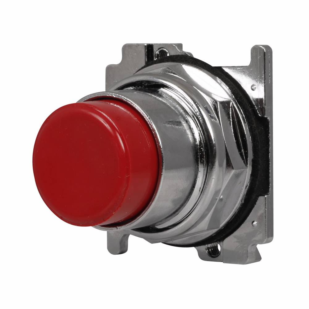 EATON 10250T112-53 Heavy Duty Oil/Watertight Non-Illuminated Pushbutton, 30.5 mm, 1NO Contact, Red