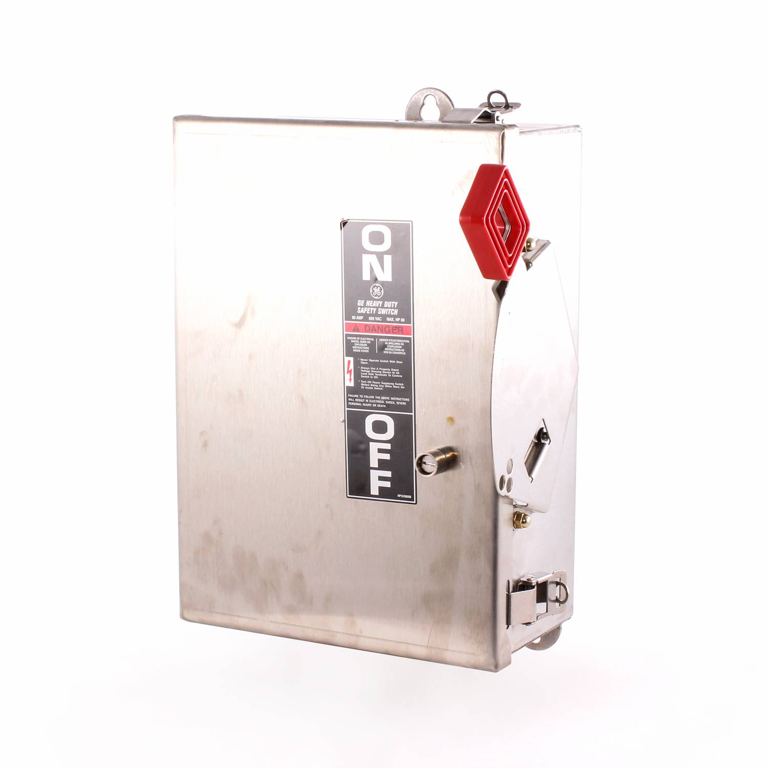 GE Spec-Setter® THN3362SS Heavy Duty Non-Fused Safety Switch, 600 VAC, 60 A, 60 hp, 3 Poles