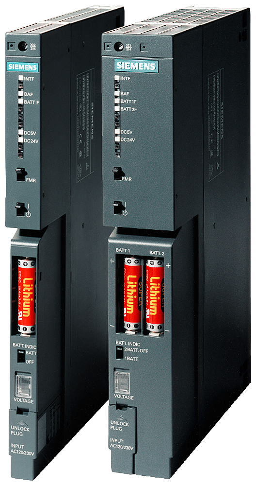 Siemens 6AG14050KA027AA0 Power Supply Module, 24/48/60 VDC Input, 5/24 VDC Output, 1.6/2/4 A Input, 10 A Output