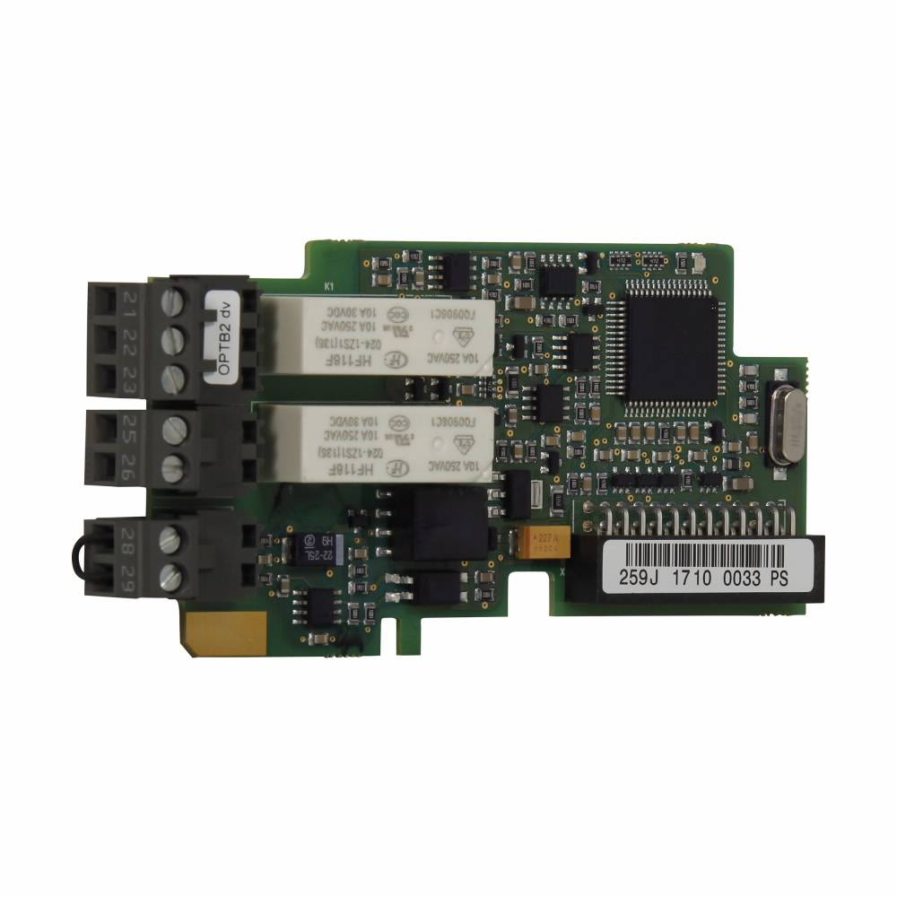 EATON XMX-IO-B2-A Heavy Duty Card Kit, For Use With H-Max Series Adjustable Frequency Drive and 10250T Pushbutton, 1-Relay Output Form C (1NO-1NC), 1-Relay Outputs Form A (1NO), 1 Thermistor, 30.5 mm, D and E Slot