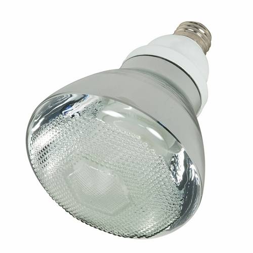 SATCO® S7274 Compact Fluorescent Lamp, 23 W, E26 Medium CFL Lamp, BR38 Reflector Spiral Shape, 1070 Lumens Initial