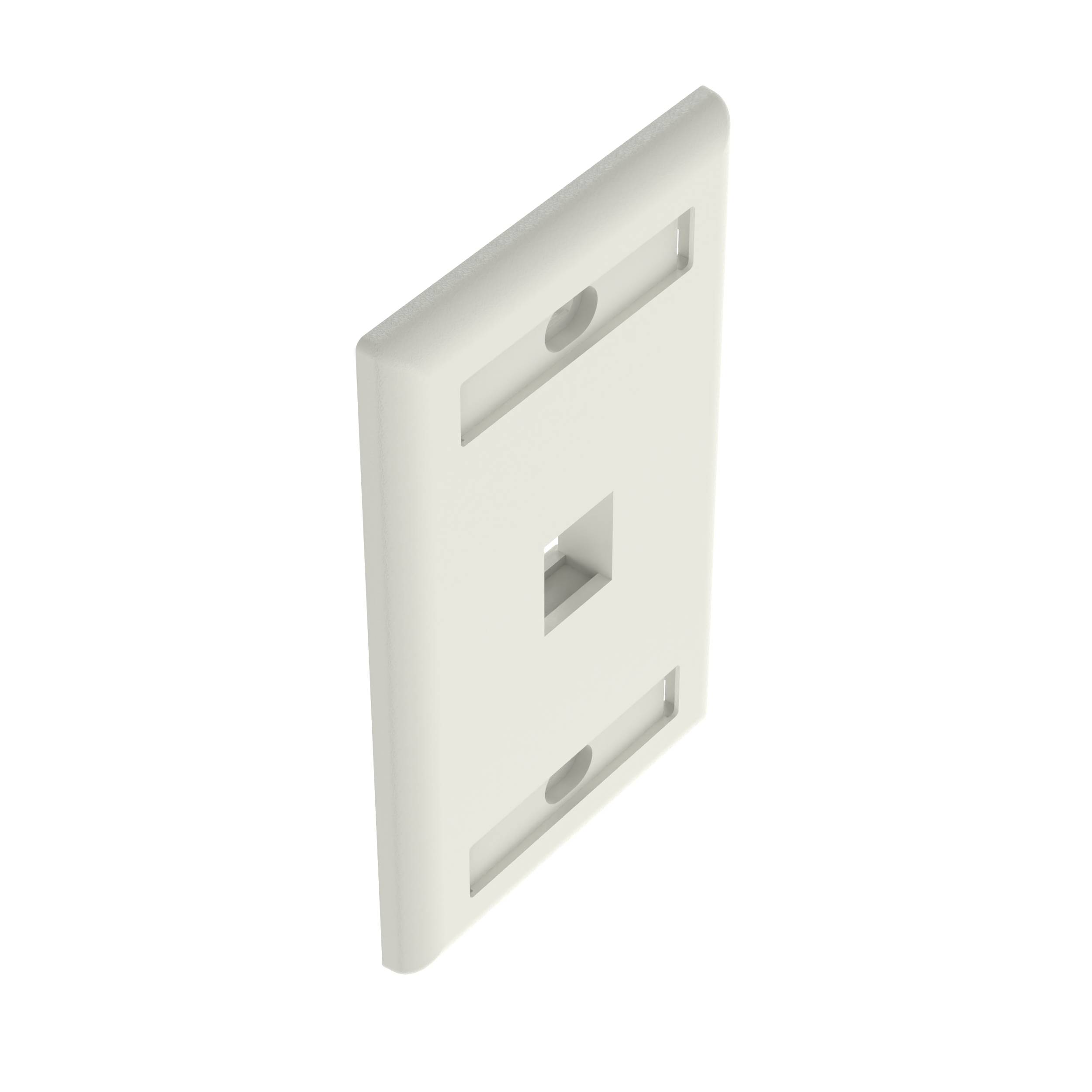 Panduit® NetKey® NK1FWHY Flat Vertical Faceplate, 1 Gang, 1 Port ...