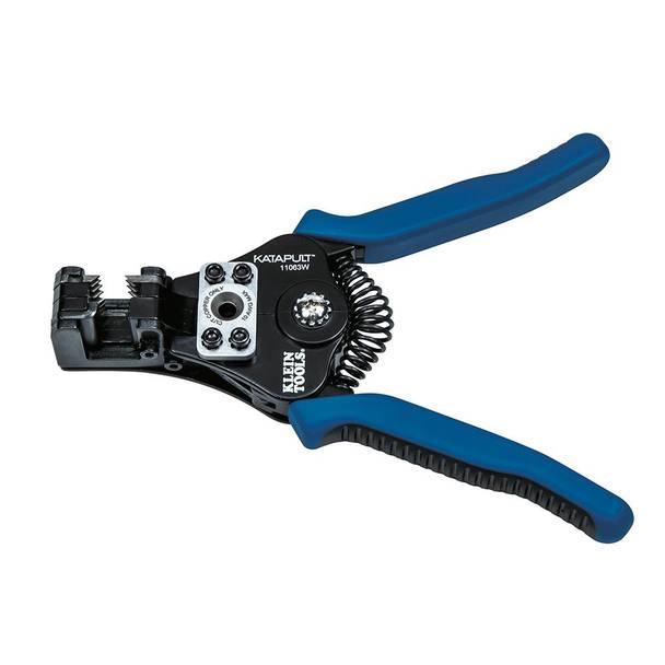 Klein® 11063W Wire Stripper/Cutter, 20 to 8 AWG Solid/Stranded Cable, 6.594 in OAL, Cast Alloy Body