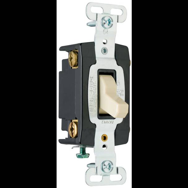 Pass & Seymour® PS15AC4 4-Way Extra Heavy Duty Toggle Switch, 120/277 VAC, 15 A, 4 W Power Rating