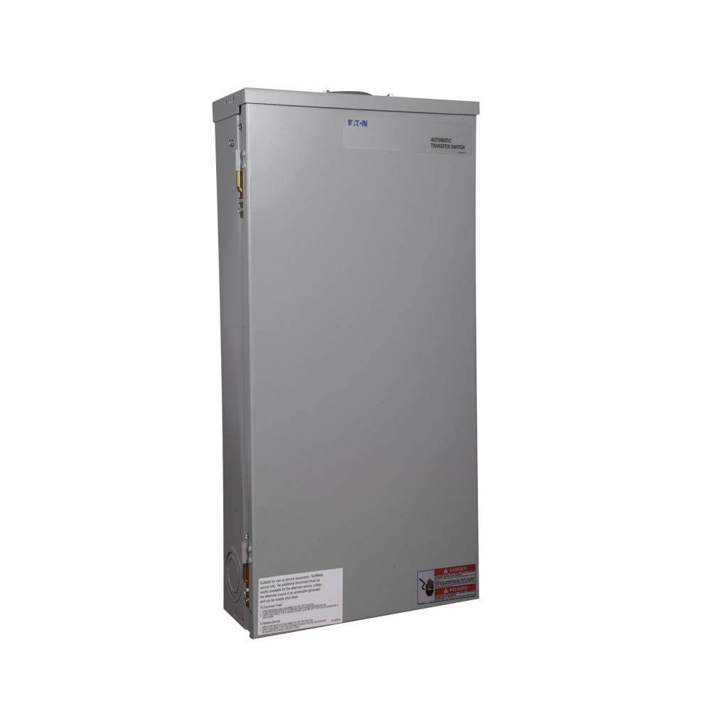EATON EGSX100A Standard Automatic Transfer Switch, 120/240 VAC, 100 A, 9/11/16 kW Power Rating, 1 Phases, NEMA 3R Enclosure