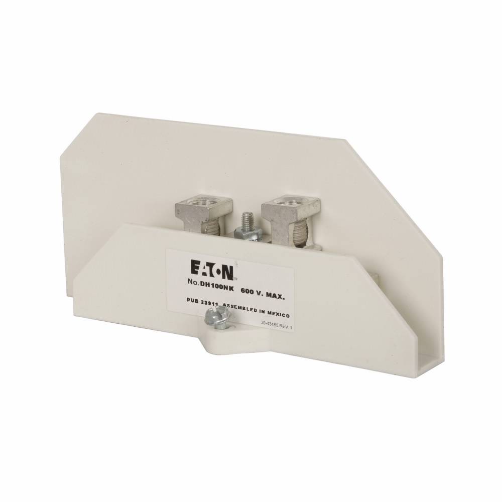 EATON DH100NK Neutral Block Kit, For Use With DH/ECB 600 VAC 100 A ...