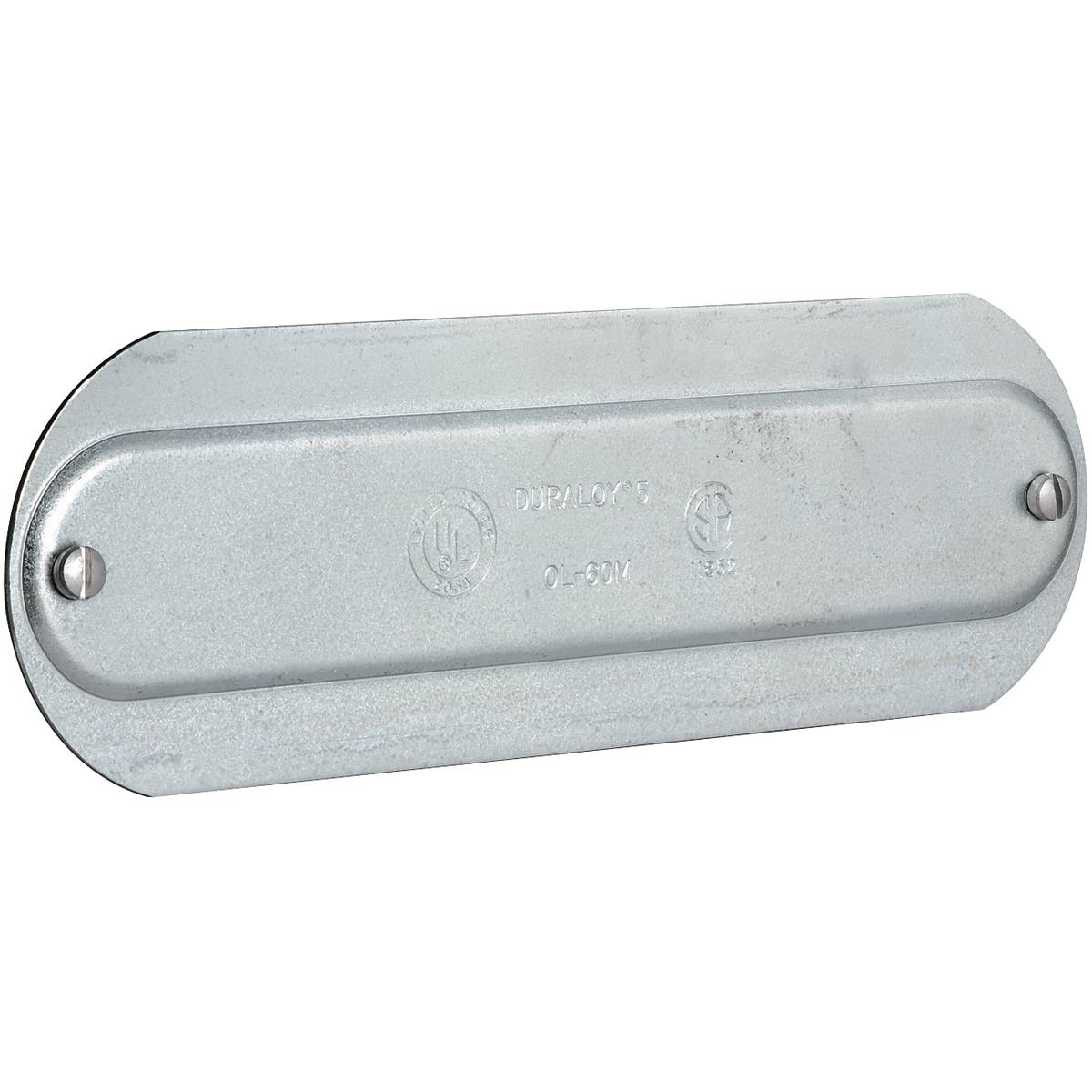 Killark® OL-30 Stamped Conduit Body Cover, 1 in Hub, For Use With O Series/Duraloy® 5 Fitting, Aluminum, Natural