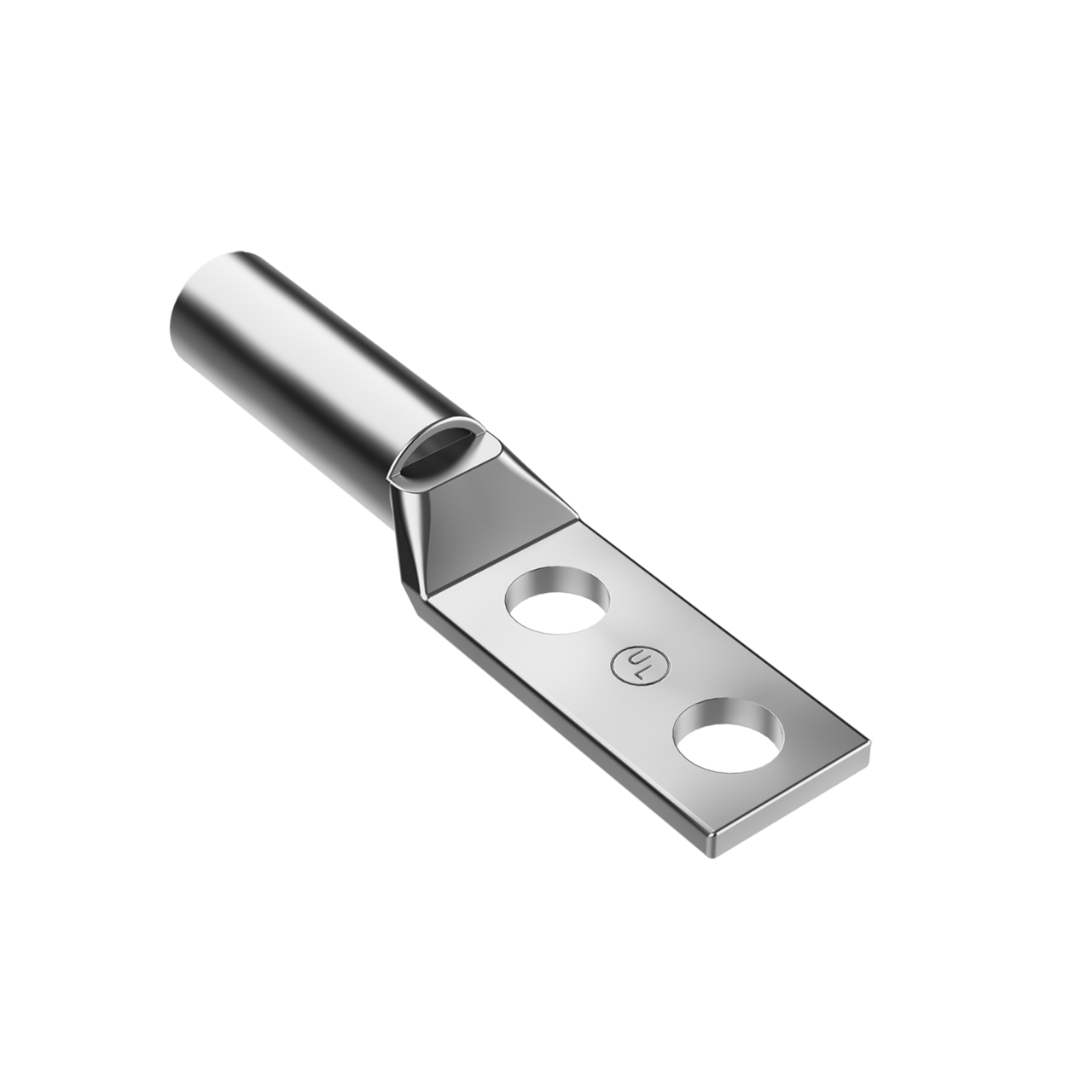 Hoffman DGCL22 DBG Compression Lug, 2 AWG Copper/Tinned Copper Conductor, Tinned Copper, Electro-Plated