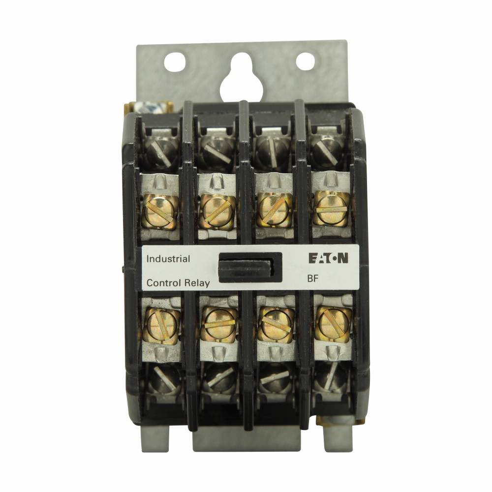 EATON BF44F Basic Fixed Contact Industrial AC Control Relay, 10 A, 4NO-4NC Contact, 110/120 VAC V Coil
