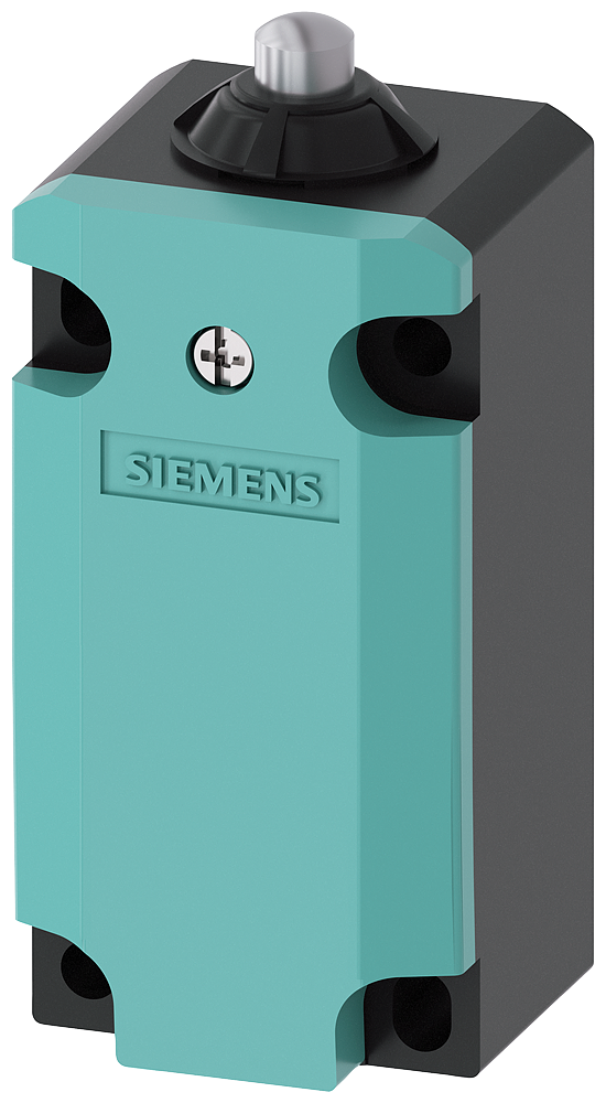 Siemens 3SE51120KB01 Mechanical Position Limit Switch, 400 VAC, 6 A, Plain Plunger Actuator, 1NO-2NC Contact