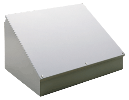 nVent HOFFMAN C16C30SS C5S Consolet Enclosure, 16 in L x 30 in W x 11.09 in D, NEMA 12/13/IP65 NEMA Rating, 304 Stainless Steel