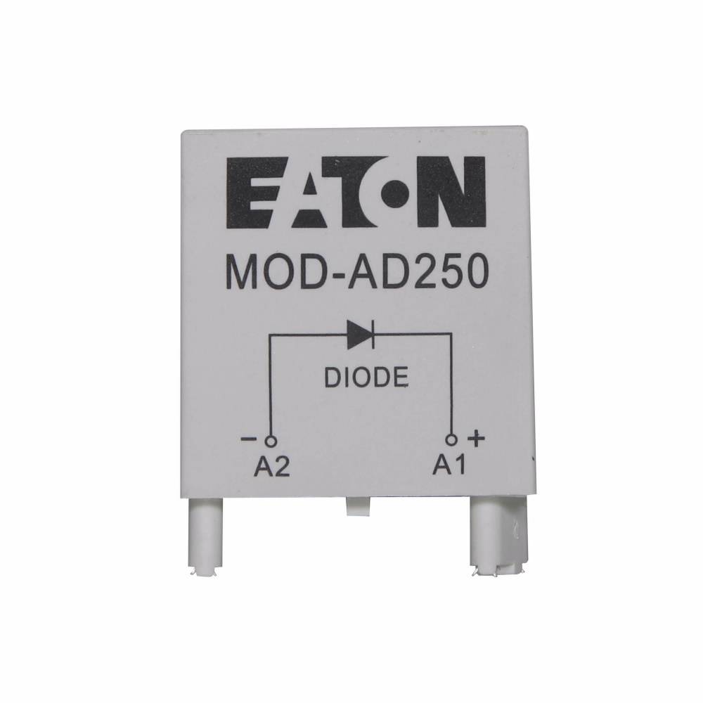 EATON MOD-AD250 Protection Diode, 6 to 250 VDC, A Module Size, For Use With D3/D5/D7 Series General Purpose Plug-In Relay and Electro-Mechanical Relay