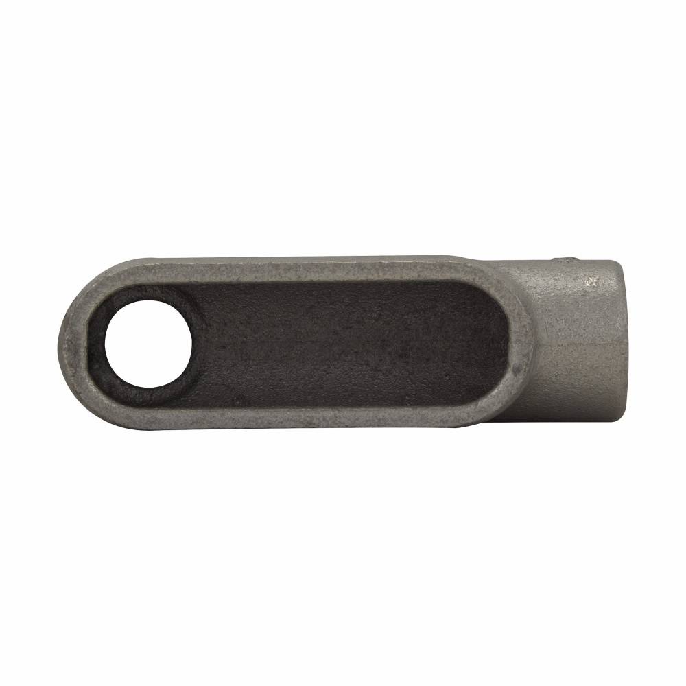 Crouse-Hinds Condulet® LB37 Type LB Conduit Outlet Body, 1 in Hub, 7 Form, Feraloy® Iron Alloy, Aluminum Acrylic Painted/Electro-Galvanized