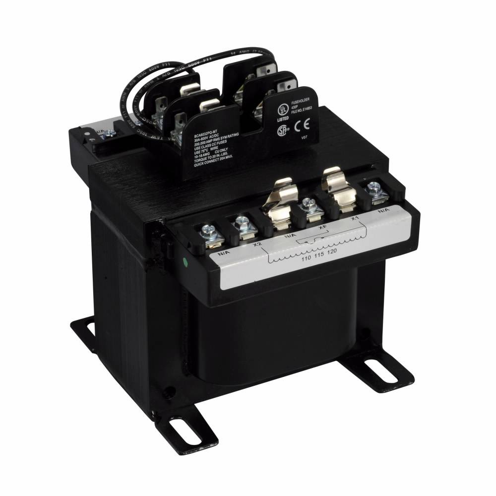 EATON C0500E2AFB Type MTE Control Transformer, 230 x 460, 240 x 480, 220 x 440 V Primary, 120/115/110 V Secondary, 500 VA Power Rating, 50/60 Hz, 1 ph Phase