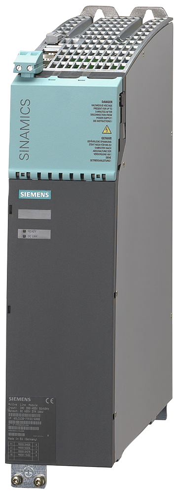 Siemens 6SL31307TE236AA3 SINAMICS S120 3-Phase Smart Line Module, 380 to 480 VAC/600 VDC, 60 A, 381 mm H x 50 mm W
