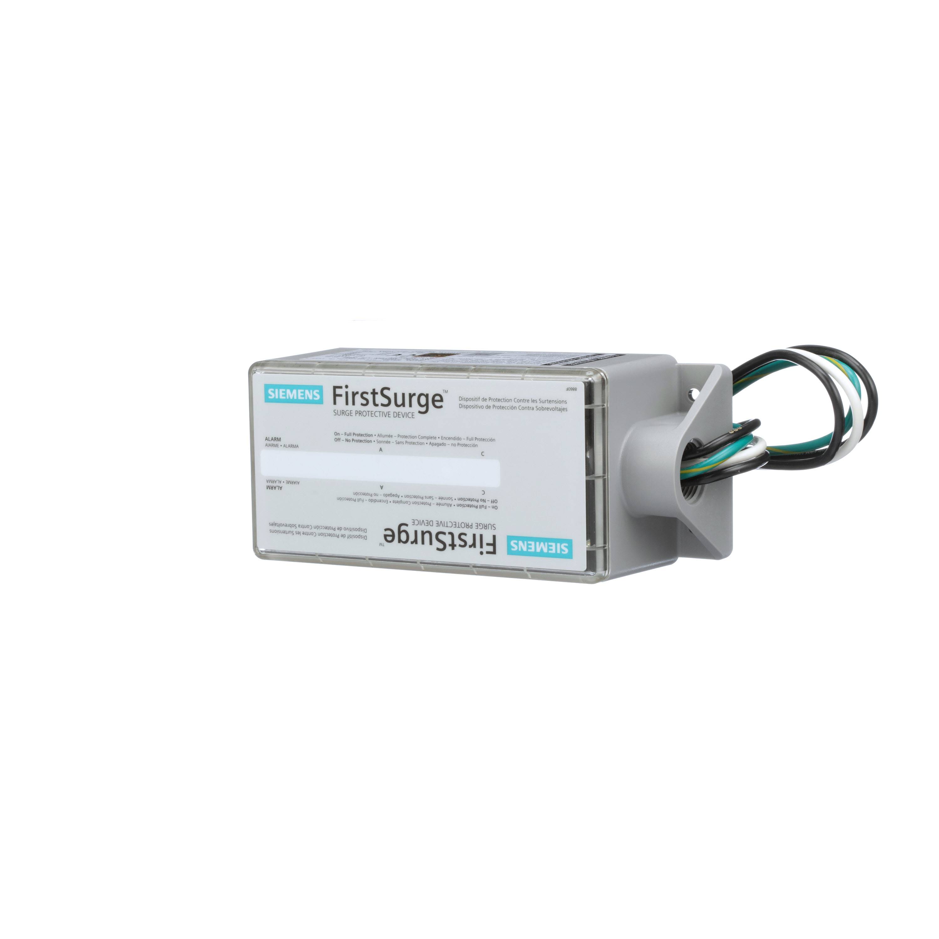 Siemens FirstSurge™ Pro FS140P Type 2 External Low Voltage Surge Protective Device, 120/240 VAC, 50/60 Hz, 2 Poles, 100 kA SCCR, 1 Phase