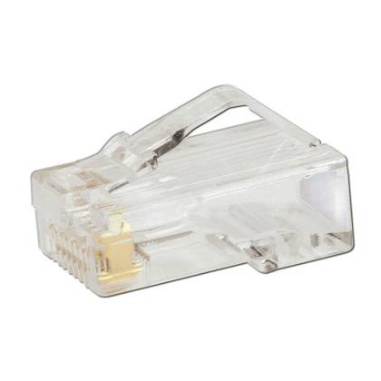 Panduit® Pan-Plug® MP588-L 1-Port 8-Position 8-Wire High Performance Unshielded Modular Plug, T568A/T568B/UTP Connector, 24 AWG Copper Cable, Cat 5e