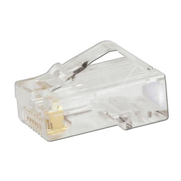 Panduit® Pan-Plug® MP588-L 1-Port 8-Position 8-Wire High Performance Unshielded Modular Plug, T568A/T568B/UTP Connector, 24 AWG Copper Cable, Cat 5e