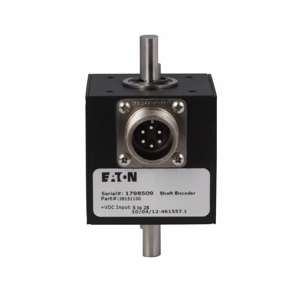 EATON 38151060 Cube Quadrature Shaft Encoder, For Use With PLCs and Counter, 5 to 28 VDC, 80 mA, 60 Pulses/Revolution