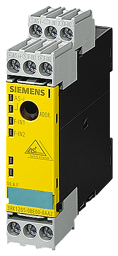 Siemens 3RK1205-0BG00-0AA2 Safety Interface Switch, 2 Inputs, 5 mA Signal Range (Planned Obsolescence by Manufacturer)