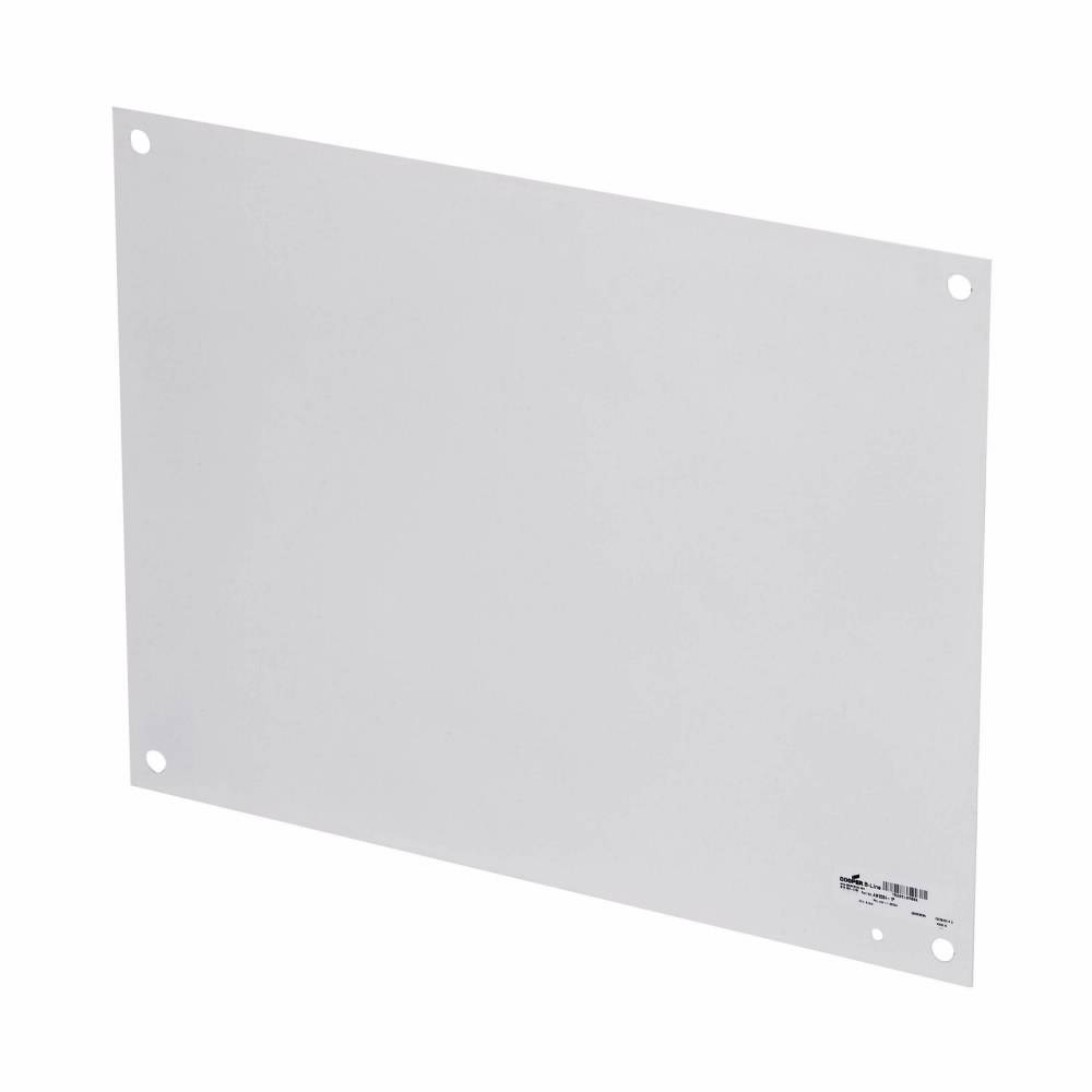 B-Line AW2424P Flange Enclosure Panel, 20.87 in W x 20.87 in H, Steel, White