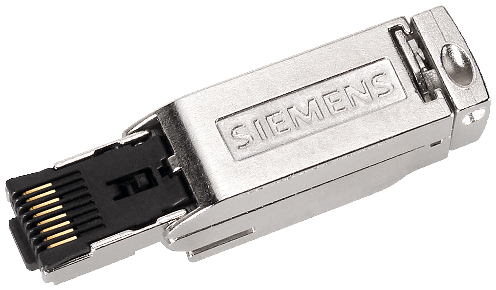 Siemens 6GK19011BB112AE0 Plug-In Connector, RJ-45 Connector, 24 AWG 4 X 2 FC Twisted Pair Cable, Cat 6