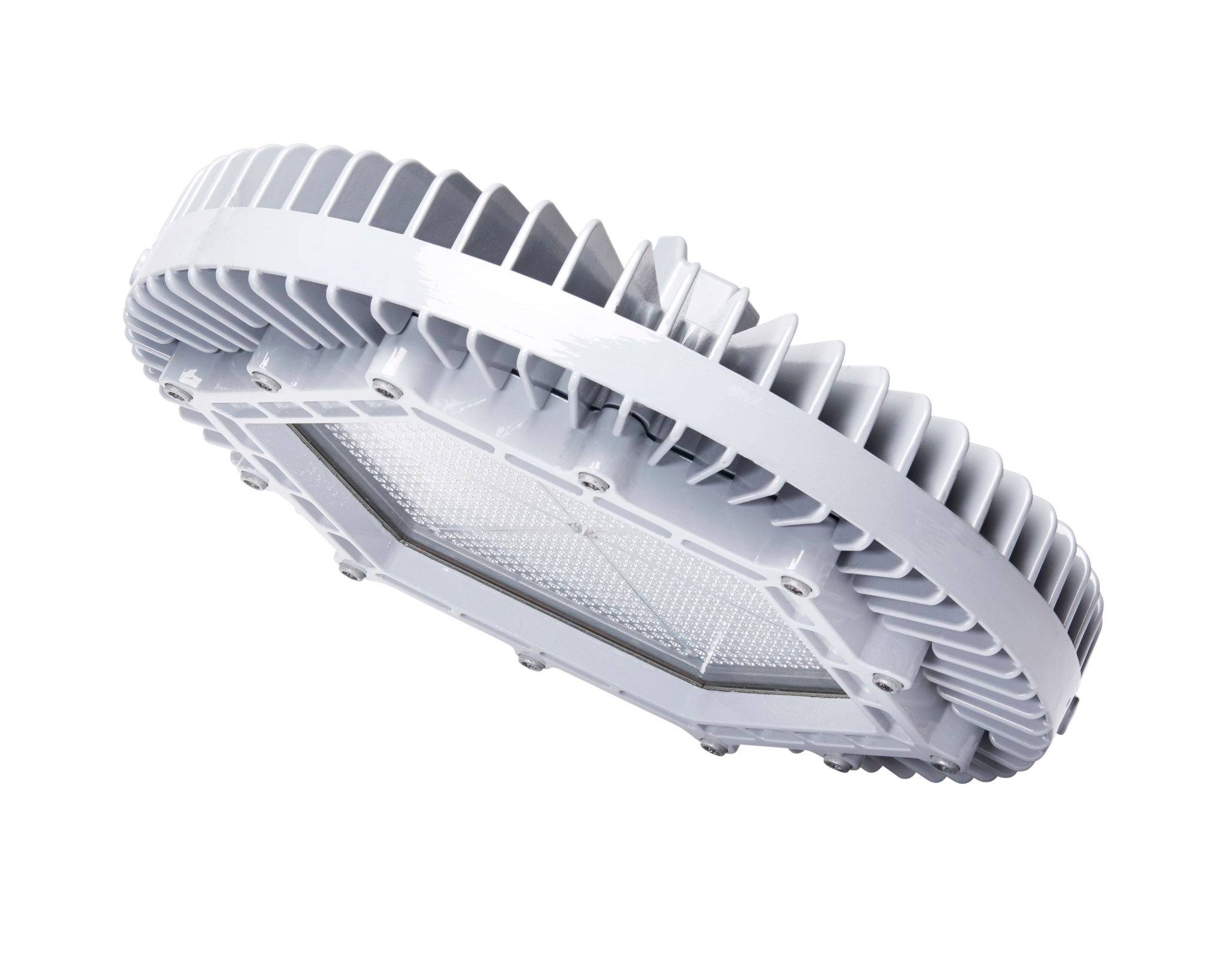 SafeSite® HEC7MCPBNNWNGN Medium Beam High Bay Fixture, LED Lamp, 116 W Fixture, 480 VAC, Gray Housing