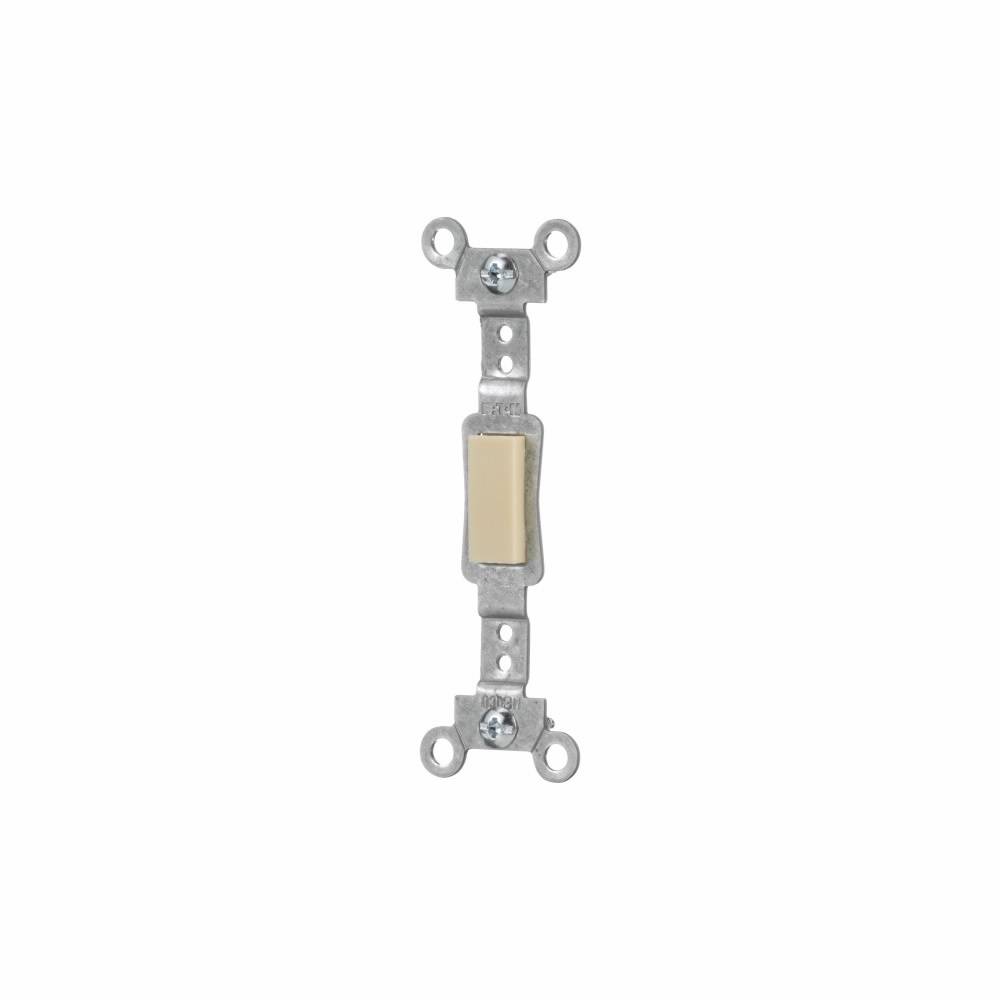 EATON Arrow Hart™ Eaton Wiring Devices 756V Sub-Frame Blank Insert and Strap, For Use With Toggle Wallplate and Switch Plate, Metal, Ivory