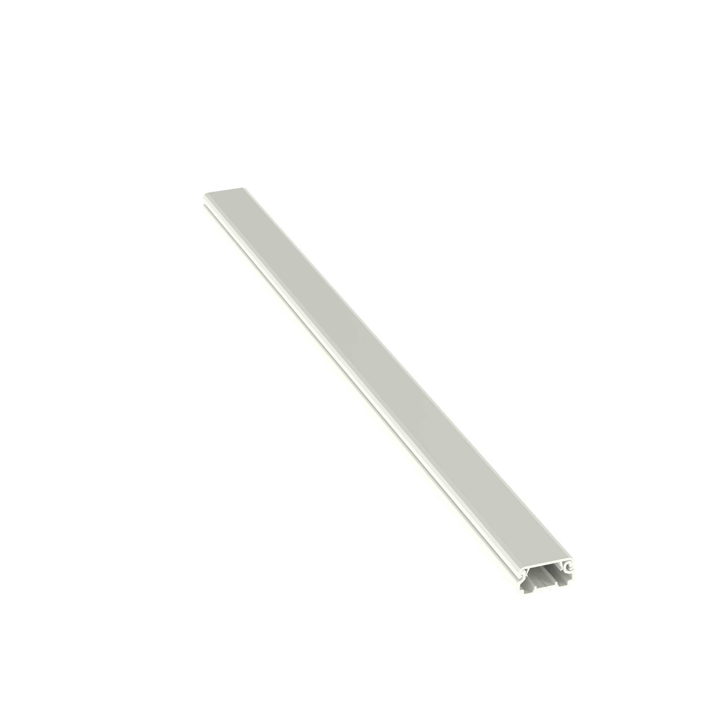 Panduit® Pan-Way® LDPH3IW6-A Power Rated Channel Tamper-Resistant Non-Metallic Raceway, 6 ft L x 0.77 in W x 0.41 in H, 1 Channel, Rigid PVC