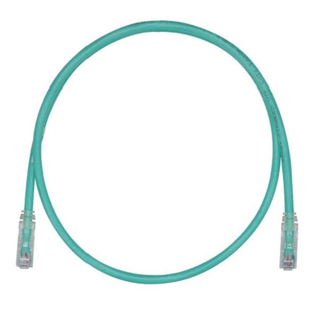 Panduit® PanNet® TX6™ PLUS UTPSP10GRY Class E Patch Cord, Cat 6, 24 AWG U/UTP Copper Stranded Conductor, RJ45 Modular Plug Boot Connector, 10 ft L Cord, Green
