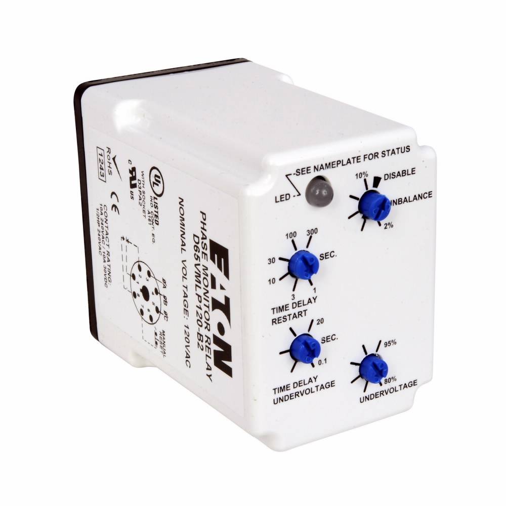 EATON D65VMLP120 D65 Full Featured Voltage Phase Loss Reversal ...