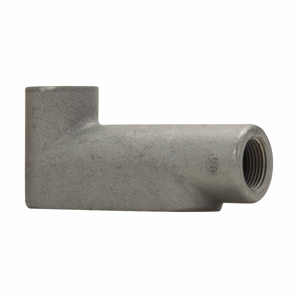 Crouse-Hinds Condulet® LB37 Type LB Conduit Outlet Body, 1 in Hub, 7 Form, Feraloy® Iron Alloy, Aluminum Acrylic Painted/Electro-Galvanized