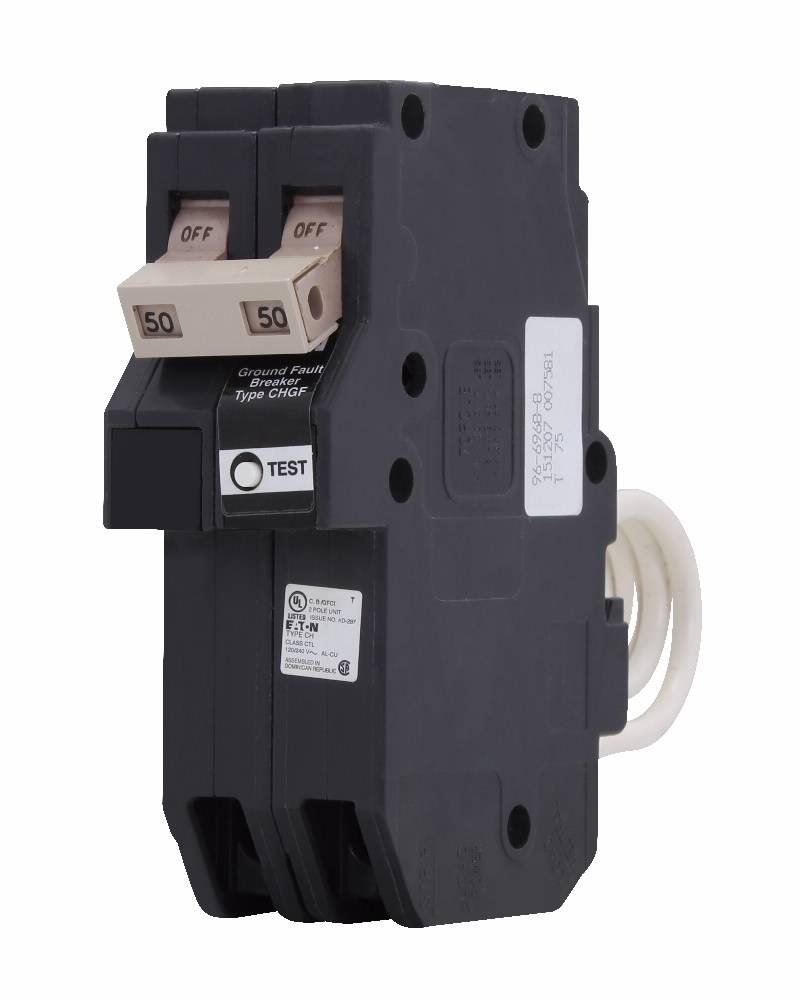 Interruttore Eaton 50A GFCI NEW Eaton CHN250GF 50A 120/240V 2-pole GFCI