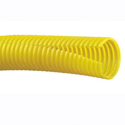 Panduit® CLT100F-X4 Slit Wall Corrugated Loom Tubing, 0.92 in ID x 10 ft L x 0.03 in THK, Polyethylene, Yellow