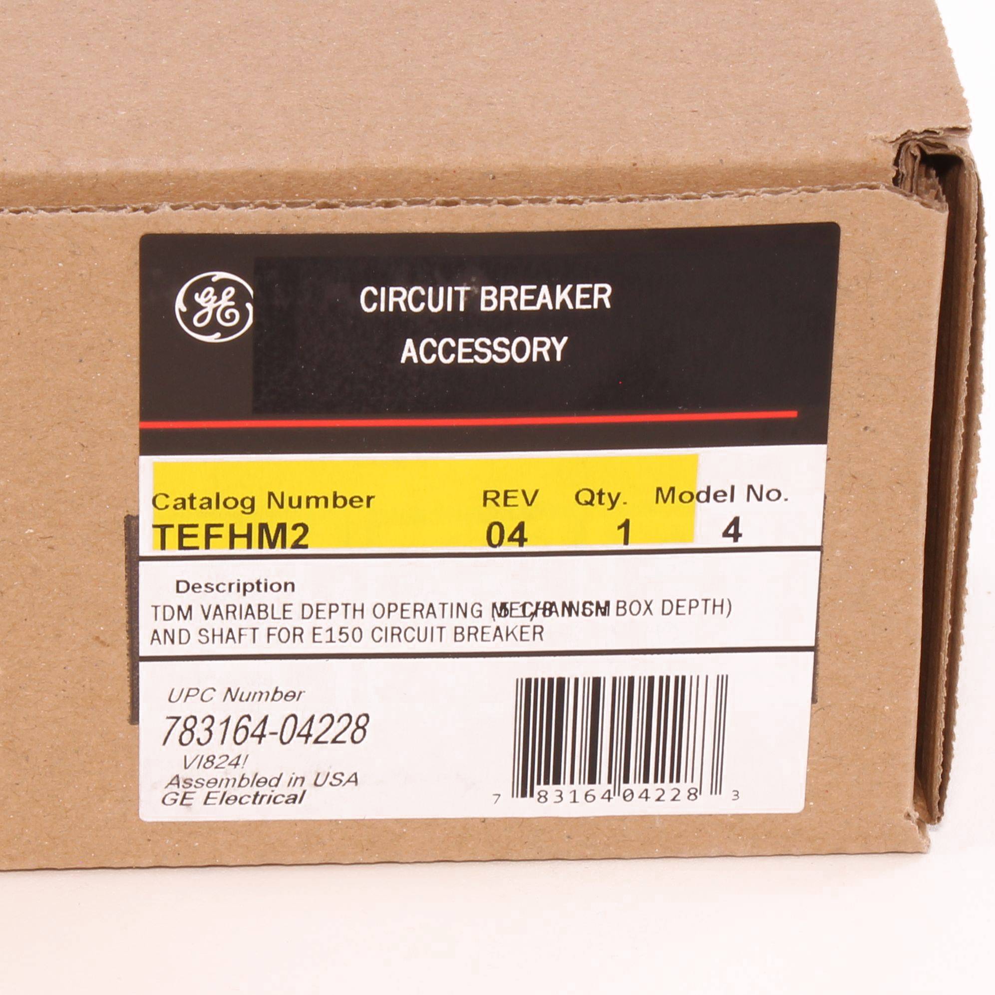 GE TEFHM2 TDM Door Mount Handle Operating Mechanism, NEMA 1/3R/12 NEMA ...