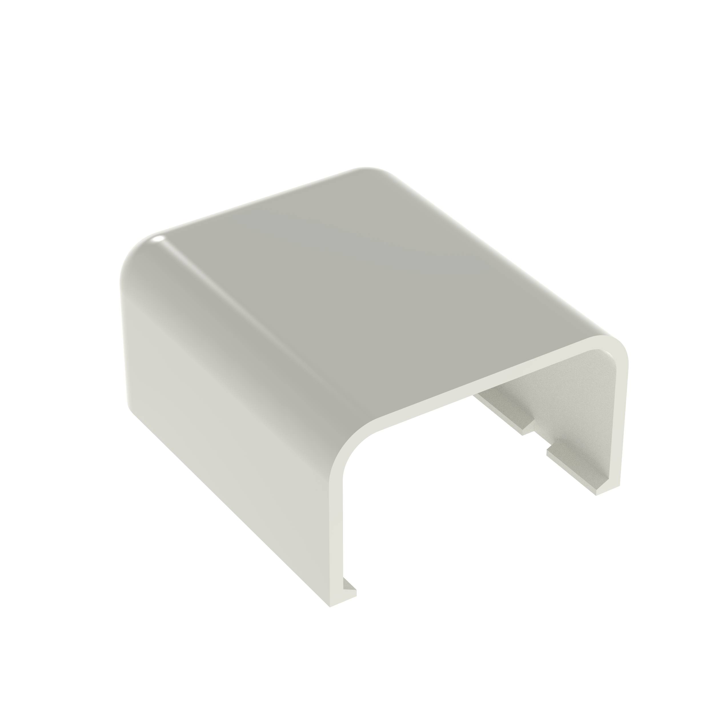 Panduit® Pan-Way® ECF10IW-X Low Voltage End Cap Fitting, For Use With Pan-Way® LD10 Series Surface Raceway System, ABS, Off-White