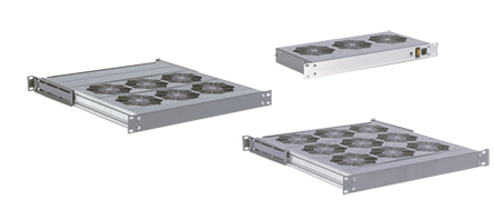 Hoffman UEB17H115 MCLO Rack Mount Fan Tray, Steel, Light Gray
