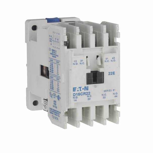 EATON D15CR22T1B Freedom Fixed Contact Multi-Pole DC Control Relay, 5 A, 2NO-2NC Contact, 24 VDC V Coil