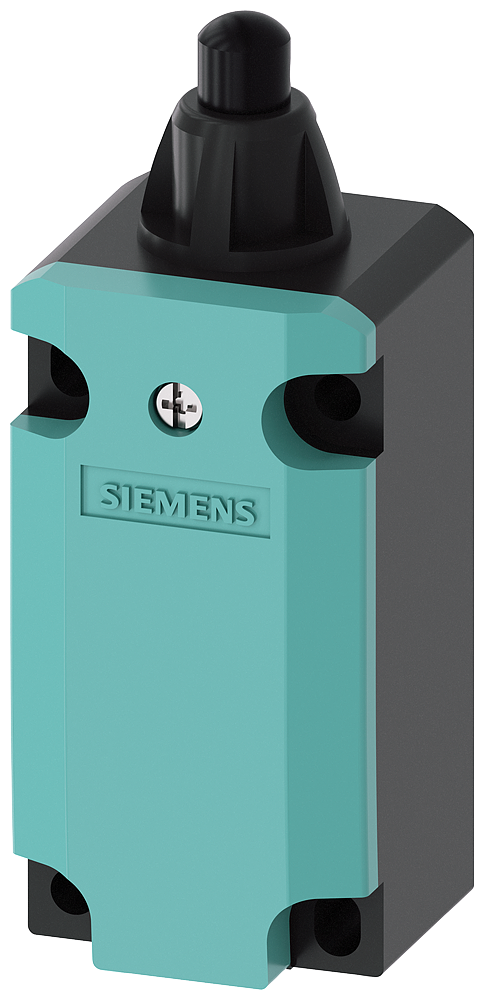 Siemens 3SE51320BC03 Mechanical Position Limit Switch, 400 VAC, 6 A, Round Plunger Actuator, 1NC-1NO Contact