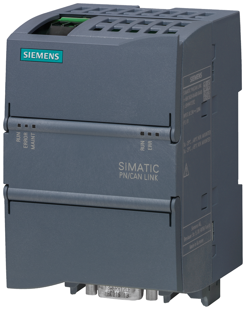 Siemens 6BK16200AA000AA0 SIMATIC Coupling Module, Profinet-IO Protocol, (2) RJ45 Ethernet/(1) 9-Pin Sub-D Interface