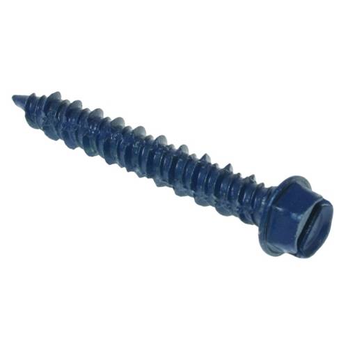 Metallics CSH4F Tapping Screw, 3/16 in Dia, 2-3/4 in OAL, Hex Head Drive, Steel