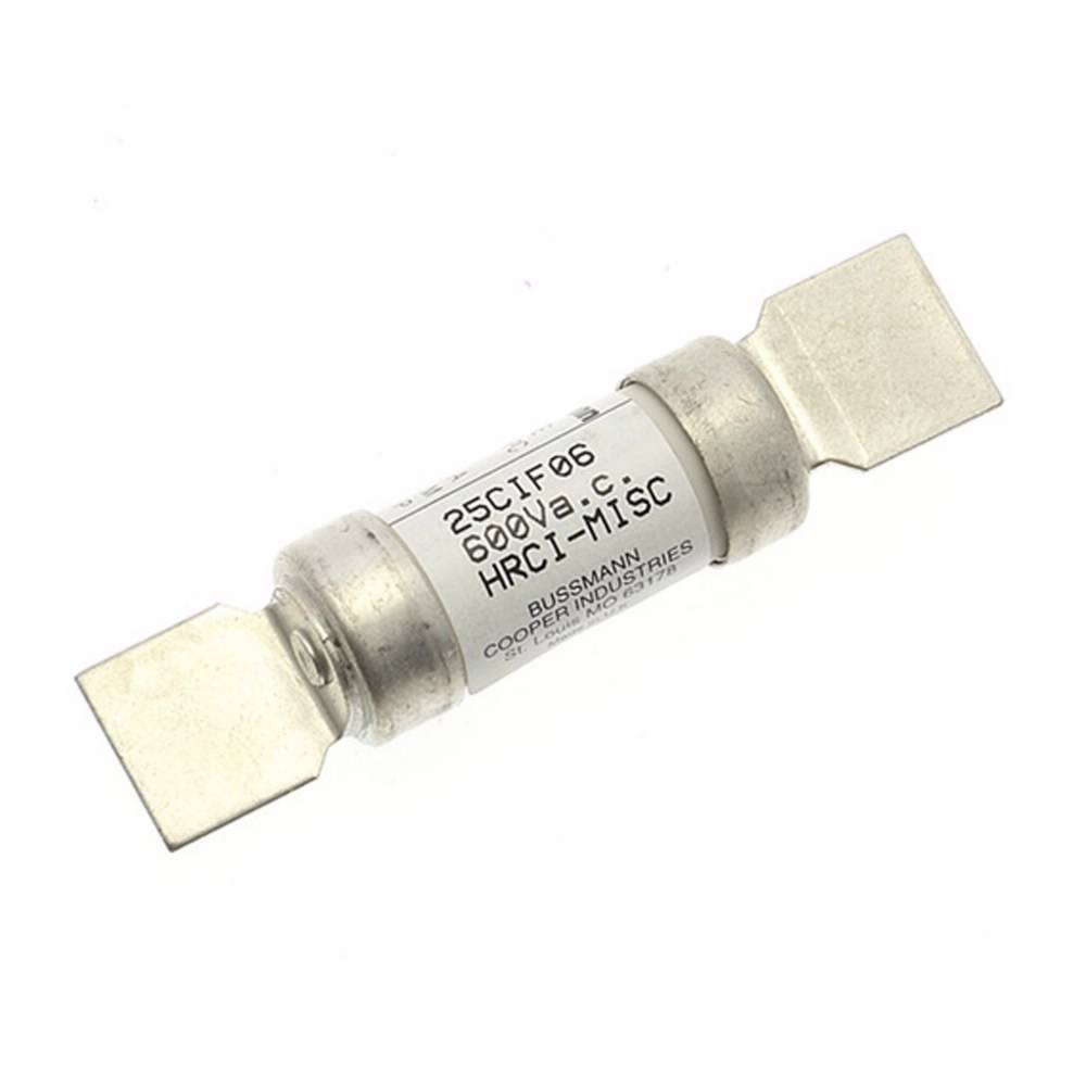 Bussmann 10CIF06 CIF06 HRCI-CB Industrial Non-Indicating Fuse, 10 A, 600 VAC/250 VDC, 200 kA Interrupt, Cartridge Body
