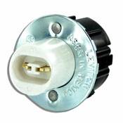 Leviton® 523 Plunger End Standard Lampholder, 660 W Lamp, 600 VAC, Double Contact Fluorescent Lamp