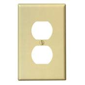 Leviton® PJ8-I Midway Size Wallplate, 1 Gang, 4-7/8 in H x 3-1/8 in W, Thermoplastic, Ivory