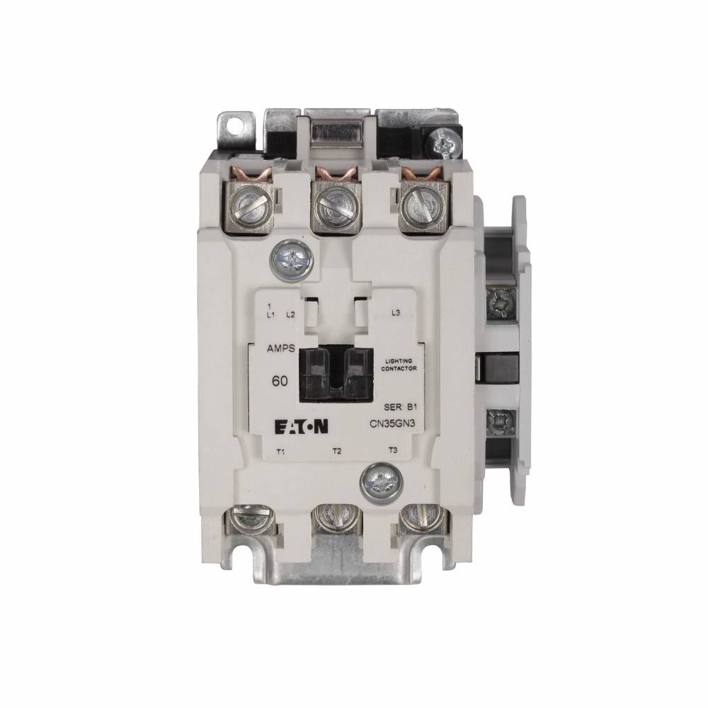 EATON CN35GN4AB CN35 Electrically Held Lighting Contactor, 110/120 VAC Coil, 1NO Contact, 4 Poles